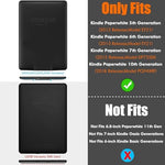 Bozhuorui protective case for 6 inch Kindle showing the foldable stand feature