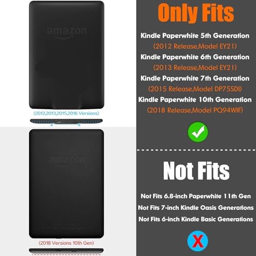 Bozhuorui protective case for 6 inch Kindle showing the foldable stand feature