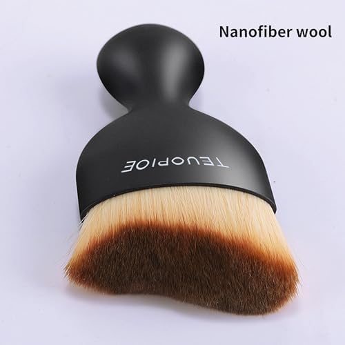 TEUOPIOE auto soft hair car brush being stored in a glove box