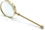 Decorative Magnifying Glass 5X Magnification Brass Handle with Antique Finish 2.75 Inch Lens Lightweight Handheld Magnifier for Reading, Elderly Vision & Inspection Stylish Vintage Decor & Gift - Image 14