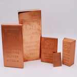 Mint State Gold copper bar packaged with authenticity details