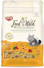 Premium natural foraging blend chinchilla food packaging.