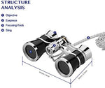 Aomekie three by twenty five theater binoculars viewed from the top perspective