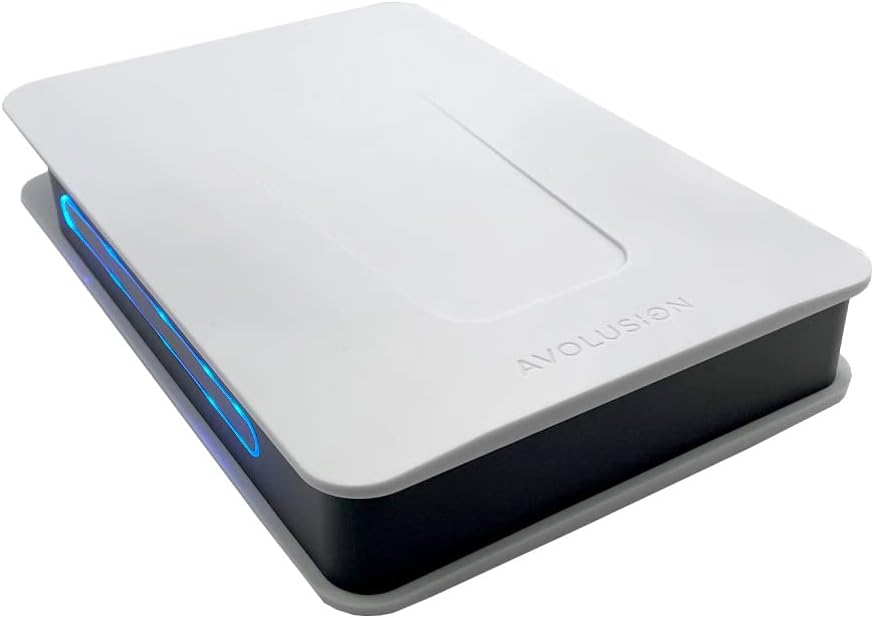 Avolusion 4TB hard drive rear port view