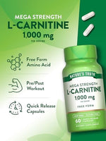 Top view of Natures Truth L-Carnitine bottle cap