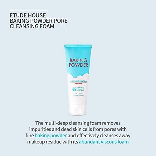 Baking powder pore cleansing foam rich lather bubble demonstration