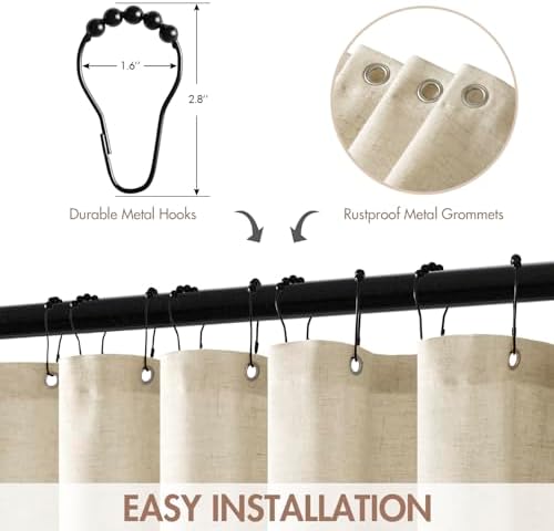 Reinforced top header with rust resistant metal grommets and included hanging hooks