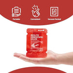 SurviveX professional grade trauma kit hemostatic dressing showing product specifications.