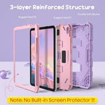 Fintie rugged three layer impact resistant tablet case with built in pencil holder
