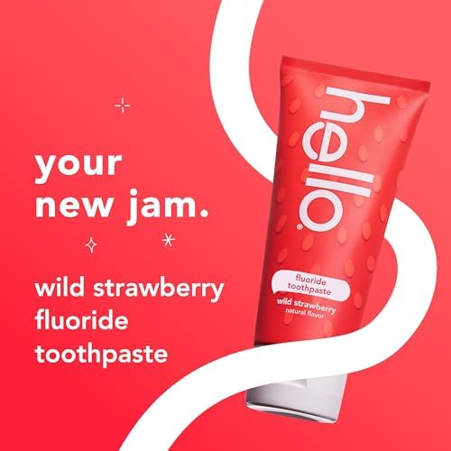 Authentic Hello kids strawberry toothpaste for cavity protection