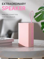 Speaker, Portable Wireless Bluetooth Speakers, Waterproof Loud Stereo Sound with RGB Lights TWS Paire Long Playtime for Home/Party/Outdoor, Electronic Gadgets(1PCS, Pink) - Image 3