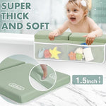 Beiens bathtub knee and arm support mat showcasing water resistant neoprene fabric surface.