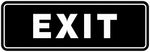 Standard Exit Wall or Door Sign | Durable Plastic and Easy Installation | Double-Sided Foam Adhesive Tape - Silver - Small (10 Pack) - Image 12