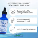 Eidon Liquid Silica Mineral Concentrate packaging highlighting its vegan and gluten free clean formula features