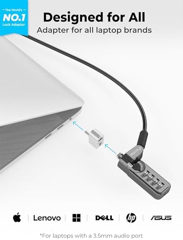 Multplx hardware lock slot adapter alongside the included metallic installation screwdriver tool