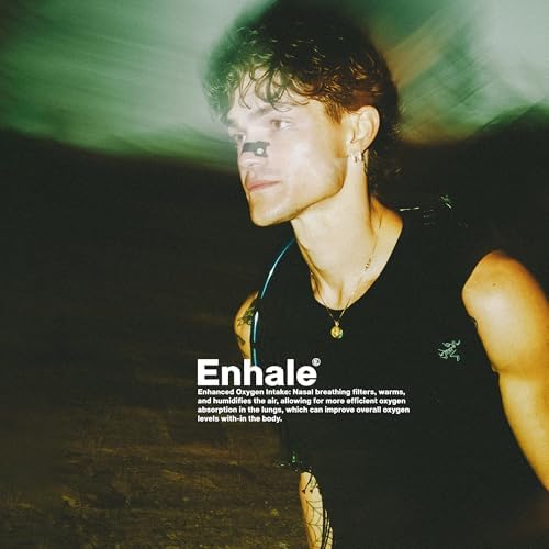 Enhale Nasal Strips - Extra Strength Nasal Breathing Adhesive Strip (45 Count), Nose Athletic Tape for Improved Sleep, Exercise, Anti Snoring, Black - Image 7