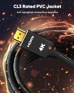 Capshi triple shielded home theater wire coiled neatly to highlight durable construction.