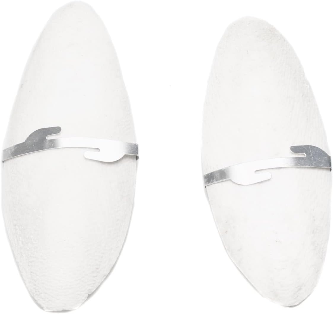 Two pieces of genuine Emours cuttlefish bone displayed side by side.
