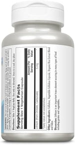 Side view of KAL trace mineral supplement detailing clear supplement facts and low dose instructions