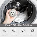 Gray New Zealand wool dryer balls designed to reduce static and clothing wrinkles naturally.