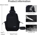 Zmeiikj sling bag showing waterproof oxford cloth material