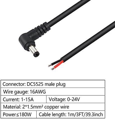 Pre-tinned open end bare wires of the 16AWG pure copper replacement repair cable