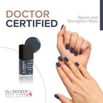Dr.'s Remedy 24-free nail lacquer in a deep denim blue shade