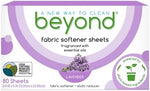 Beyond eco friendly plant based dryer sheets 80 count box angled view