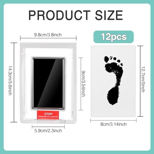 Infant foot being gently pressed onto a non-toxic clean touch inkpad for newborn memory keeping.