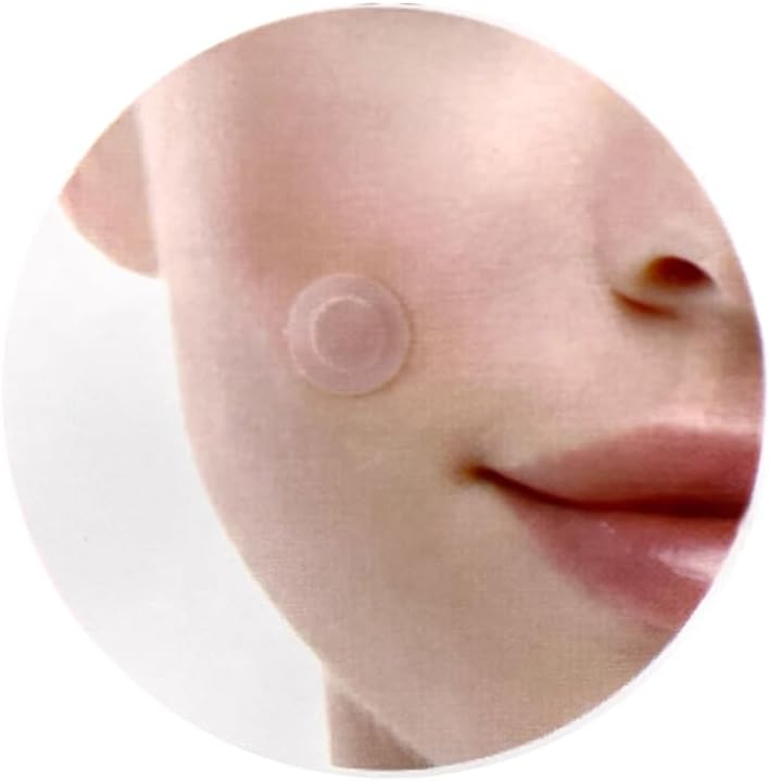 Dr.G A'Clear spot patch applied on skin demonstrating invisibility