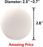 Organic New Zealand wool dryer balls in storage bag for wrinkle reduction