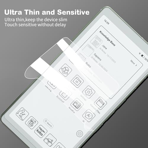 Close up of nano matte film texture on device