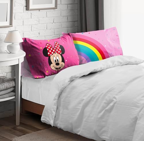 Two Disney themed pillowcases for standard bed pillows