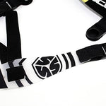 Scoyco powersports cervical spine support flat layout highlighting the lightweight adult protective padding