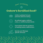All natural ingredients packaging details on the back of Oxbow rodent food.
