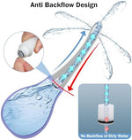 SewXew purple enema bulb showing the anti-backflow valve mechanism for hygiene.