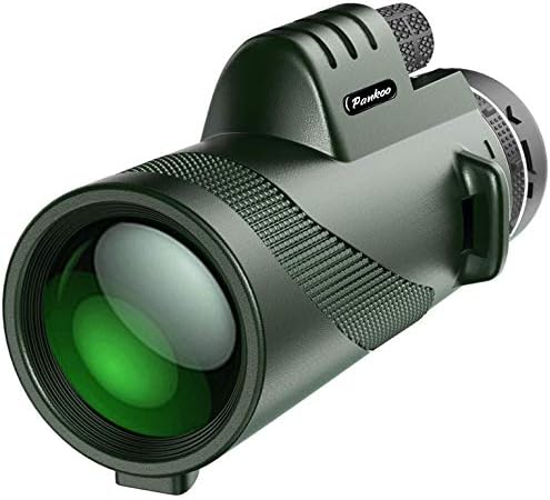 Hand holding compact Pankoo monocular for travel