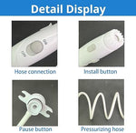 Ergonomic non-slip replacement handle assembly engineered for premium counter-top water flossers