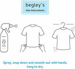 Begleys static cling remover non-aerosol bottle packaging