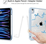 Tuiklol shockproof iPad case adjusted into the thirty degree comfortable typing and drawing angle