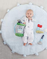 Side profile of the lightweight Genius Baby Toys interactive plush golf bag for toddlers.