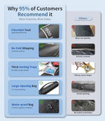 46 by 26 inches rubber saver pad for 1500 pieces puzzle displayed flat on a table