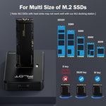 AMZPILOT dual protocol external reader showing open top slot for drive insertion