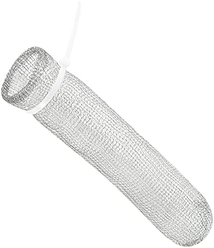 Stainless steel laundry hose lint snare traps with nylon cable ties for installation