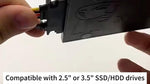 Full view of the premium OHKIKOME data and power combo cable package for internal computer upgrade