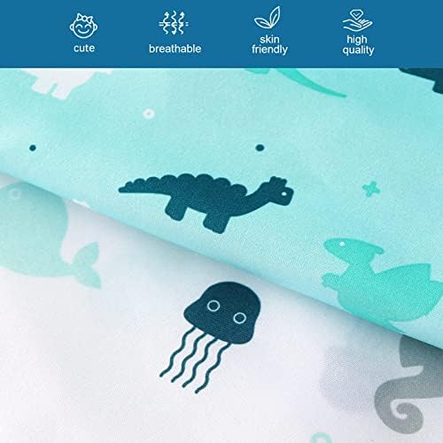 Pack and Play Sheets Fitted, Mini Crib Sheets 2 Pack, Playard Sheets Compatible with Graco Pack n Play, Ultra Soft Breathable Material, Dinosaurs - Image 4