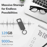Kashevi audio keychain voice recorder with USB-C data transfer port