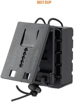 TACNEX compact holster holding a handheld Motorola walkie talkie securely in place