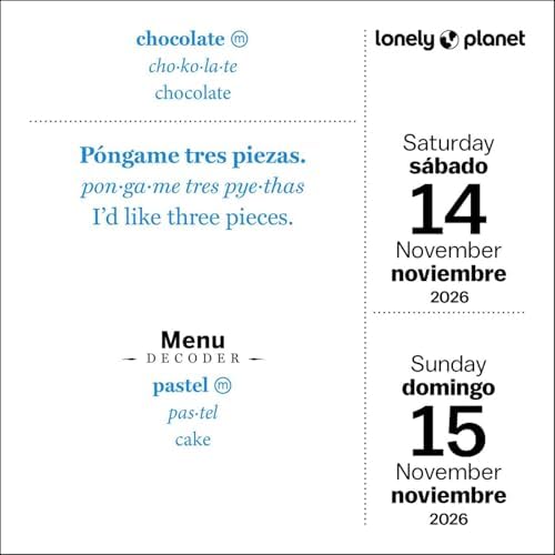 Lonely Planet: Spanish Phrasebook 2026 Day-to-Day Calendar - Image 6