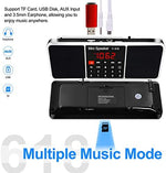 Lefon digital FM radio speaker with carry strap attached